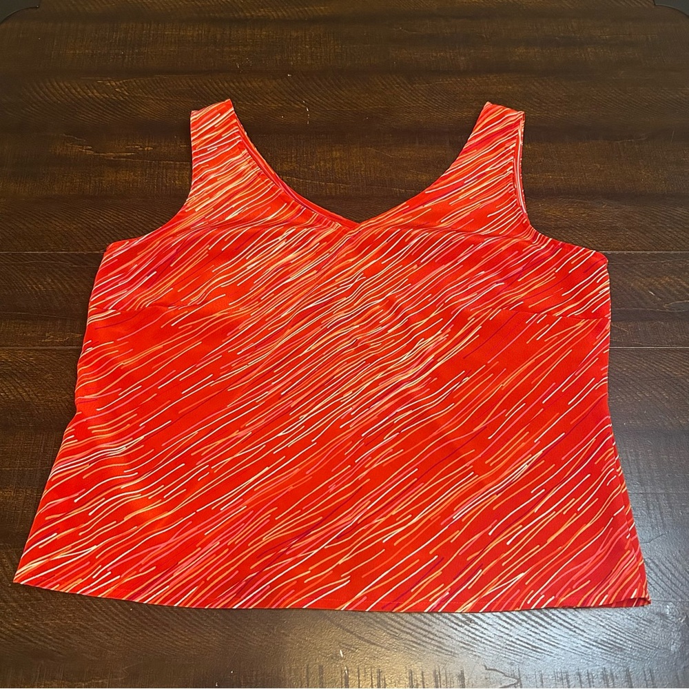 Virgo Red and White Striped Crop Top